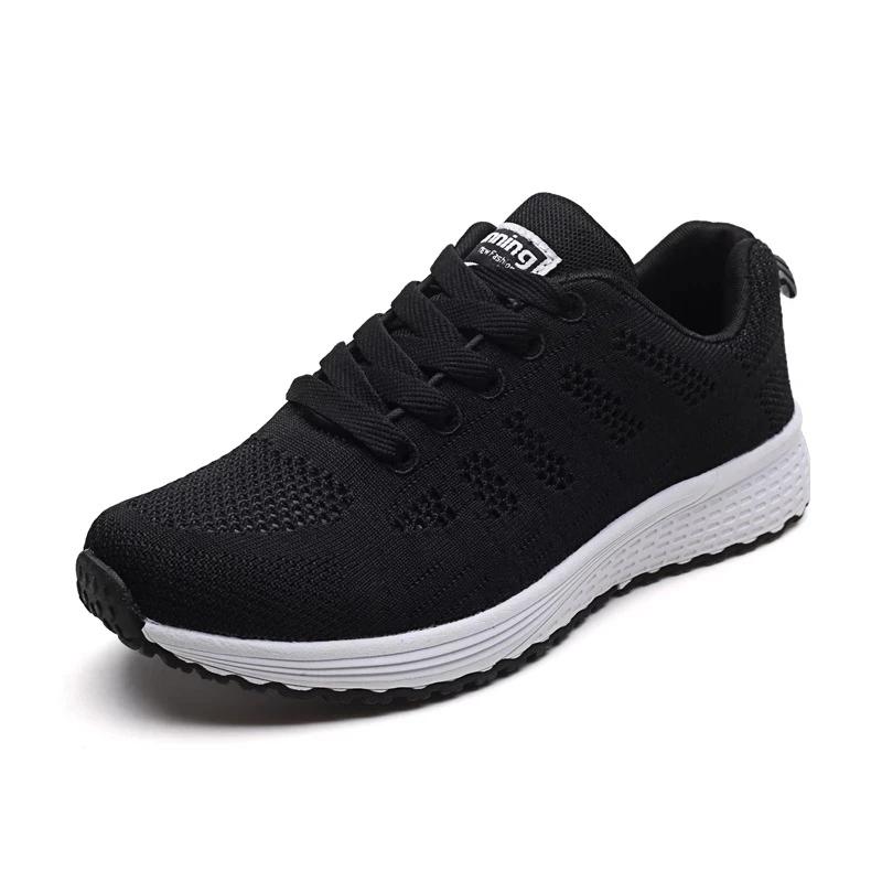 Women casual shoes fashion Breathable walking mesh flat shoes sneakers women 2026 gym vulcanized shoes white female footwear