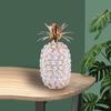 Nordic Crystal Pineapple Figurines Fruit Statue Sculpture Candelabra Base Candle Cover for Bookshelf