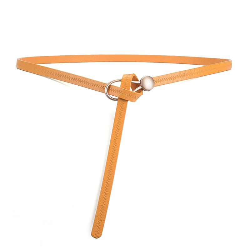 Wholesale belt women's leather pin buckle versatile decorative dress Korean version thin belt belt belt belt