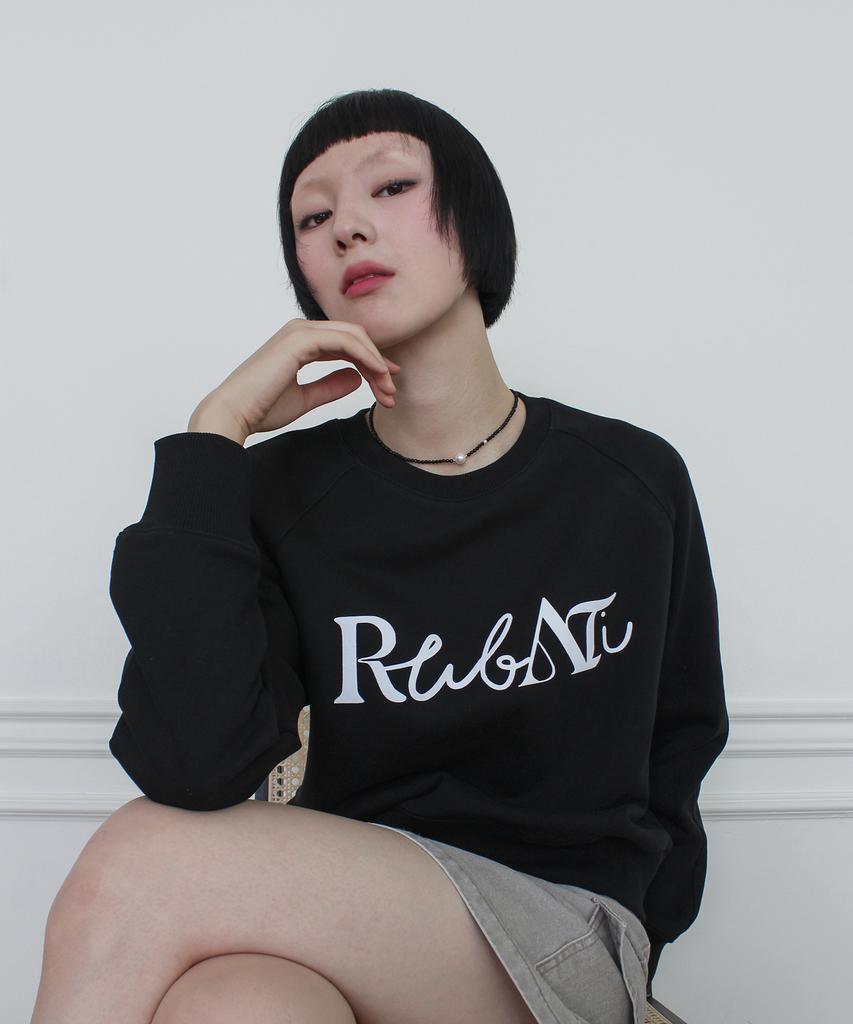 RUBATI Lettering Logo Sweatshirt (Black)
