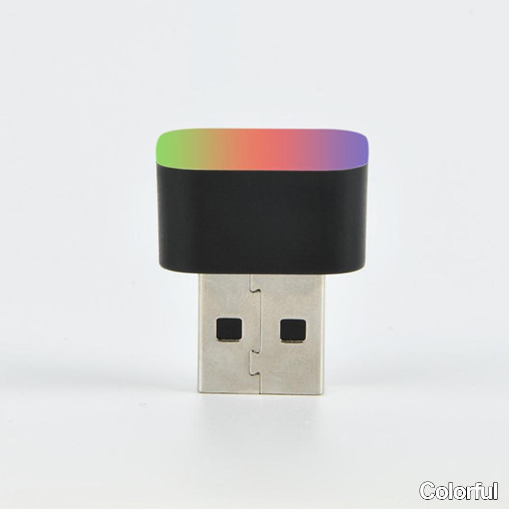 1ks Car Mini USB LED Atmosférická světla Interiér auta Neonová dekorativní lampa Nouzové osvětlení Univerzální PC přenosný Plug and Play