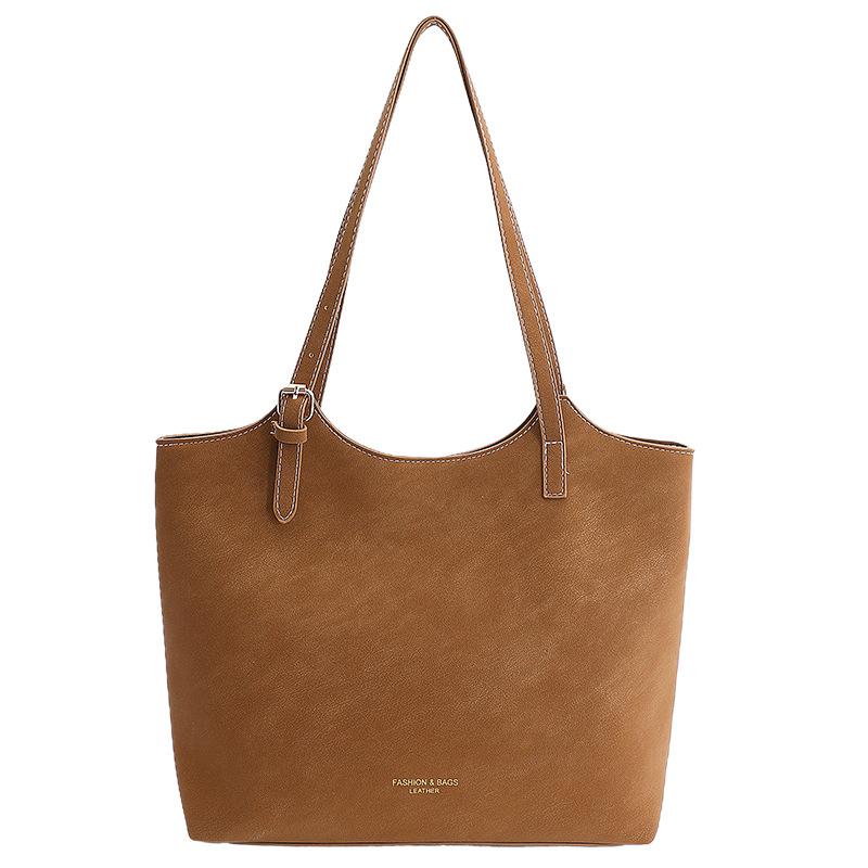 Retro hochwertige Tote-Tasche Damen Frühling und Herbst neue trendige Handtasche mit großem Fassungsvermögen für die Arbeit Pendeln Umhängetasche Tasche