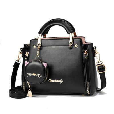 Casual Cat Crossbody Bag for Ladies  Top Handle Bag  Shoulder Bag  Korean Version  Sweet Style  New
