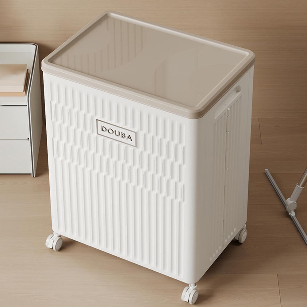Faltbare Aufbewahrungsbox mit Rädern und Deckel Großraum-Organizer Kunststoff-Aufbewahrungsbehälter für Schlafzimmer, Badezimmer & Waschküche