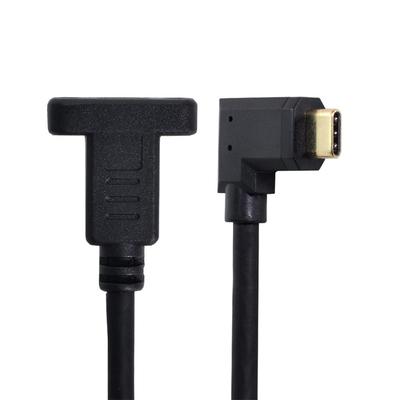 NFHK Angle à 90 Degrés vers USB Type C Mâle vers Femelle Extension Données 30cm Câble USB-C 3.1,