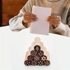 10pcs Round Wooden Carved Stamps Clay Modeling Pattern Kit Pottery Tools Stamp Natural Wood Block Stampers for Ceramic Crafts