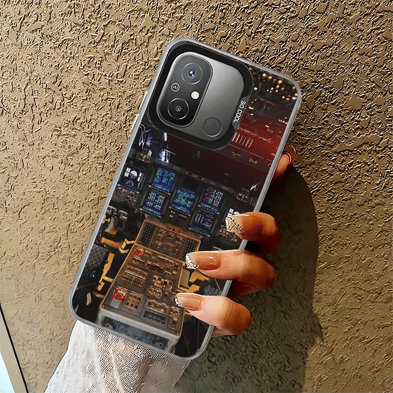 

Aviation Aeroplane Pilot Cockpit Shockproof Phone Case for Xiaomi Poco X7 X6 X5 X3 Pro F7 Ultra M8 Redmi 15C 15 14C 13C 12C 10C Xiaomi Redmi 13