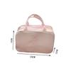 Large Capacity Travel Cosmetic Bag Women's Pink Large Tote Makeup Storage Organizer for Toiletries Easy To Carry Daily Use