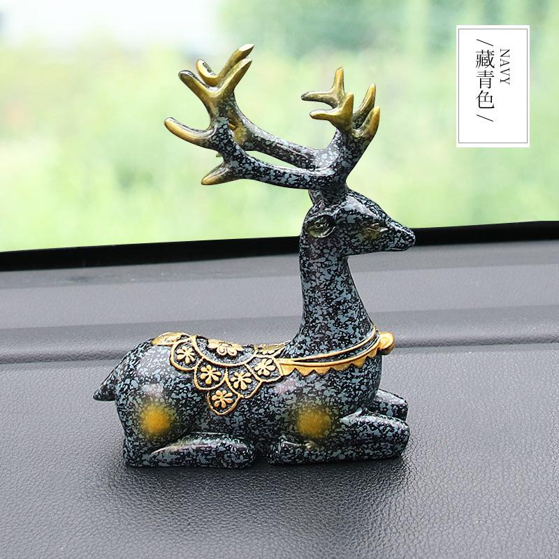All the Way Safe inside the Car Interior Decoration Car Accessories Deer Creative Home Living Room Decoration Ceramic Crafts