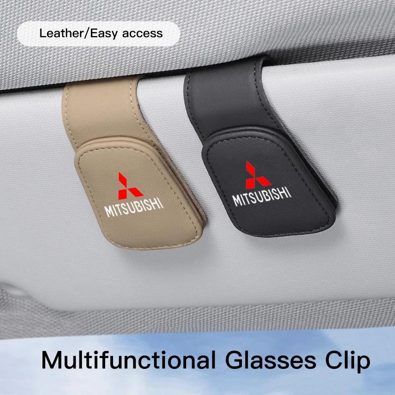 Car Sun Visor Glasses Clip Sunglasses Box Auto Accessories For Mitsubishi ASX Lancer EVO Pajero Outlander L200 Car Accessories
