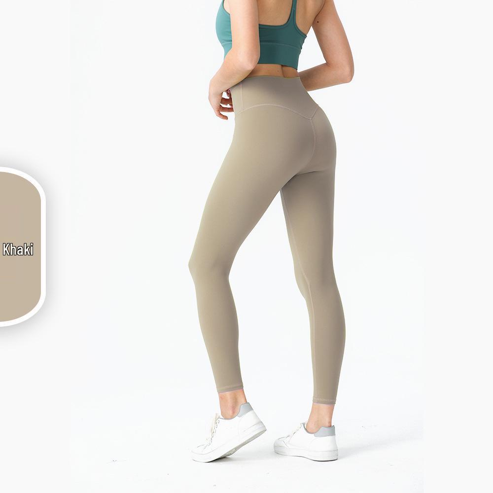 High-Waist Nude Feel Butt Lift Brushed Yoga Leggings, Peach Fitness Pants for Women