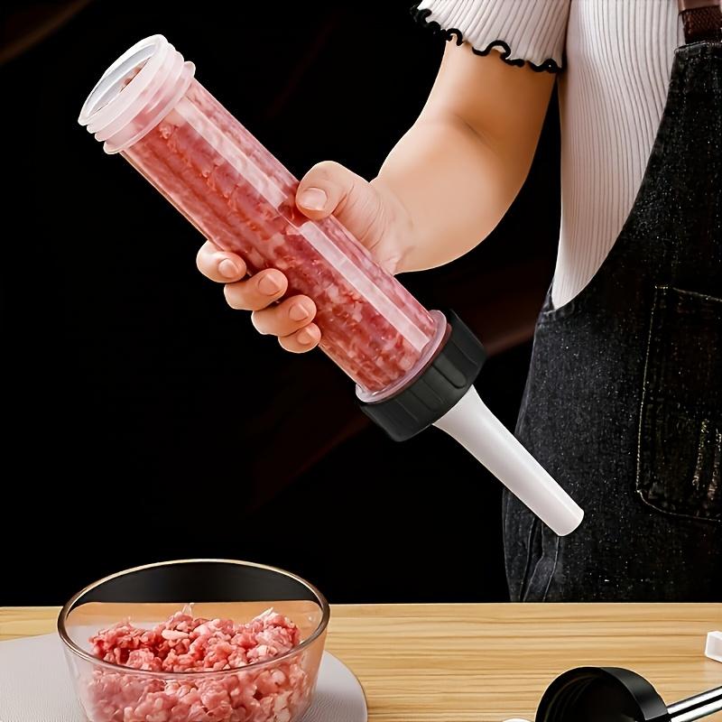 Durable Plastic Sausage Stuffer Tool - Handheld Sausage Maker for Homemade Sausages, Kitchen Gadget for Party Food Crafting