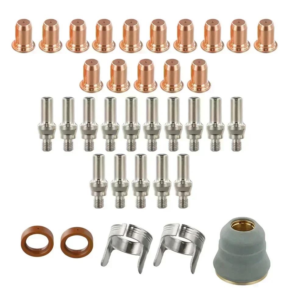 35-piece Set, IPT 60 And PT40 Plasma Cutting Torch Nozzle, Electrode Shield, And Holder, Plasma Cutting Torch, Plasma Cutting