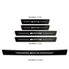 YWP4  1/4/5Pcs Leather Car Door Sill Plate Paint Protectors Stickers For Mercedes Benz AMG W205 C300 W203 W206 W108 W124 W126 W140