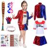 [Formemory] Harley Quinn Cosplay Costume, Harley Quinn Costume, Halloween Costume, Suicide Squad, Adult, Child, Kids, Girls, Joker Cosplay, Props