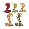 2x Snake Cobra Car Front Grille Emblem Side Fender Badge Rear Trunk Car Stickers  Accessories