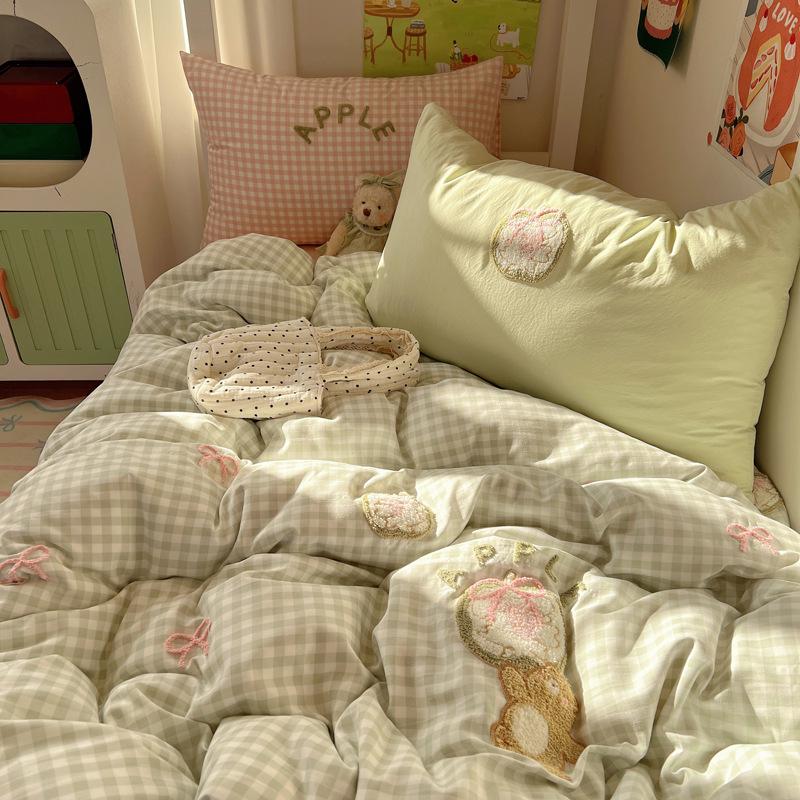 2026 New Student Single Bed Three-Piece Set: Cute and Cool Towel Collection