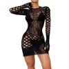 Sexy Crotchless Lingerie Women Hollow Bodysuit Baby Doll Dress Deep V Lace Underwear Open Crotch Pajamas Erotic Adult Female Sex Game Costumes