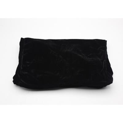 Pleuche Piano Chair Stool Dust Cover Musical Instruments Accessory Decoration(Black)