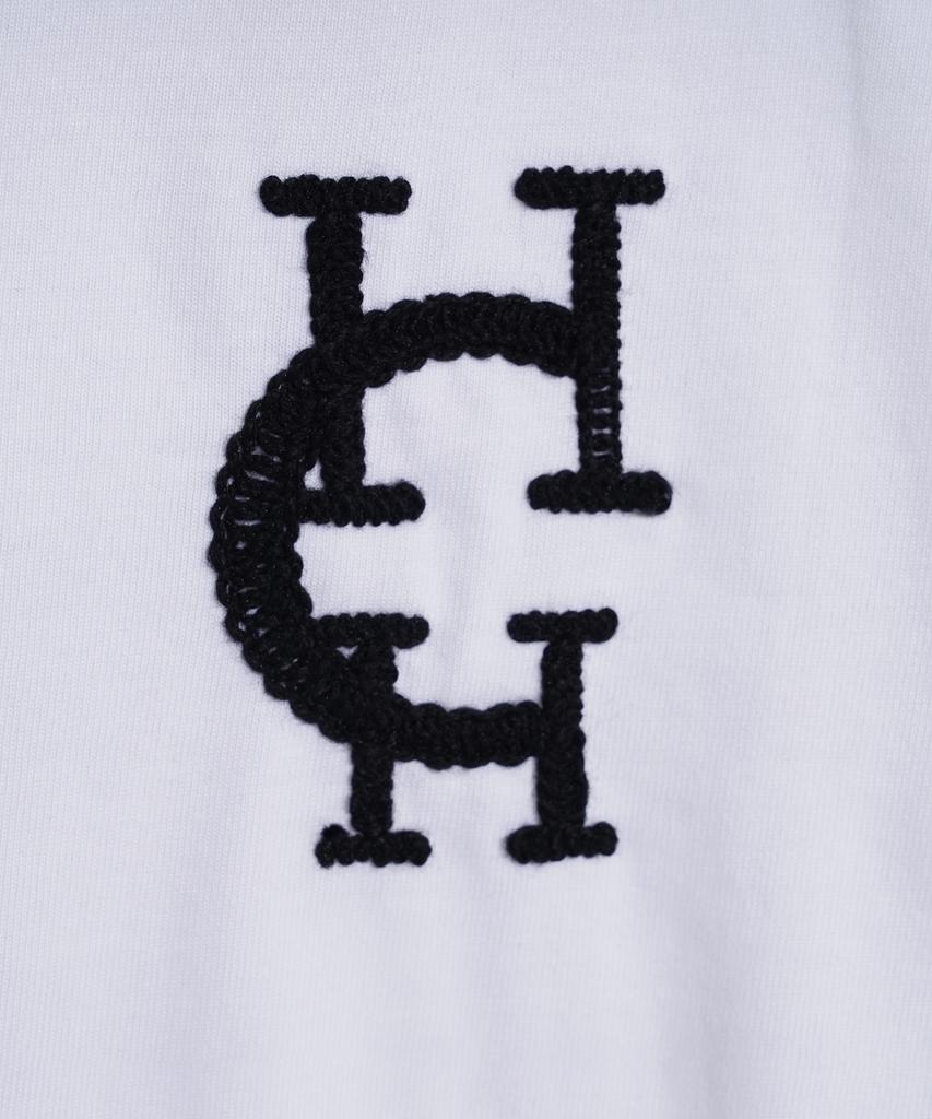 HARDCORE HAPPINESS Hch Embroidered Crop T-Shirt_White