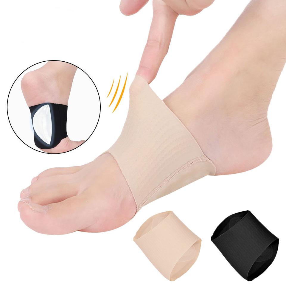1Pcs Arch Foot Run Pad Support Ankle Brace Foot Pads Medical Protective Gear Breathable Sponge Correction Silicone Pad