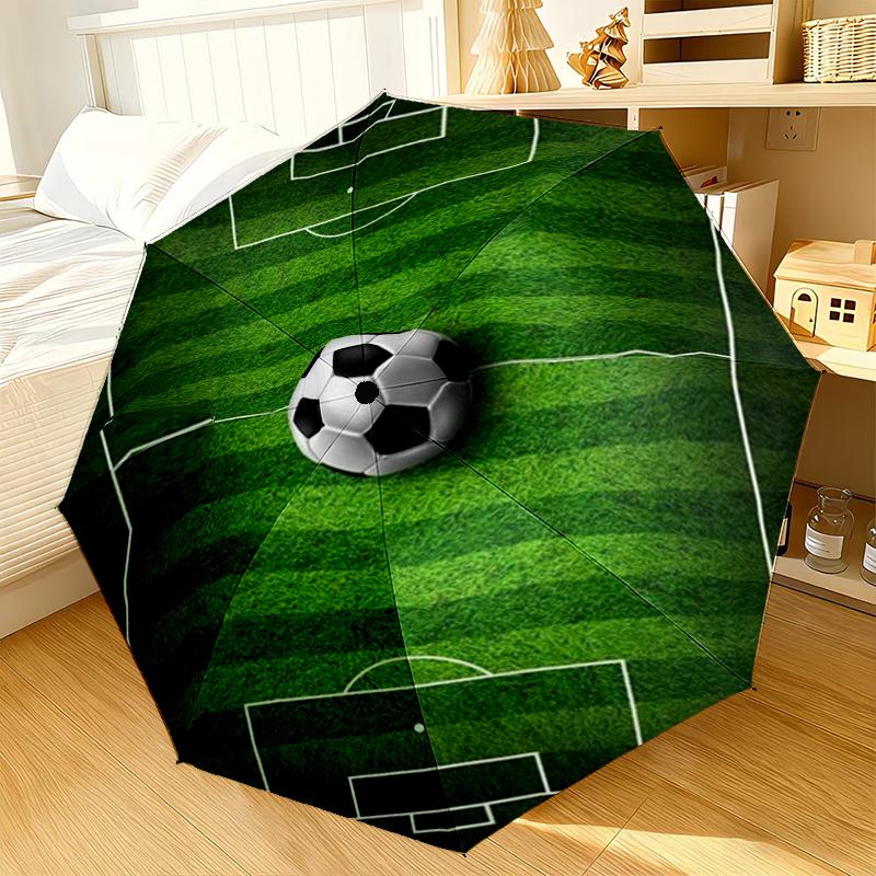 Basketball On Fire And Ice Umbrella 8-Frame for Travel, Camping, Casual Lightweight Portable Umbrella, Essential for Every Family Holidays Gift