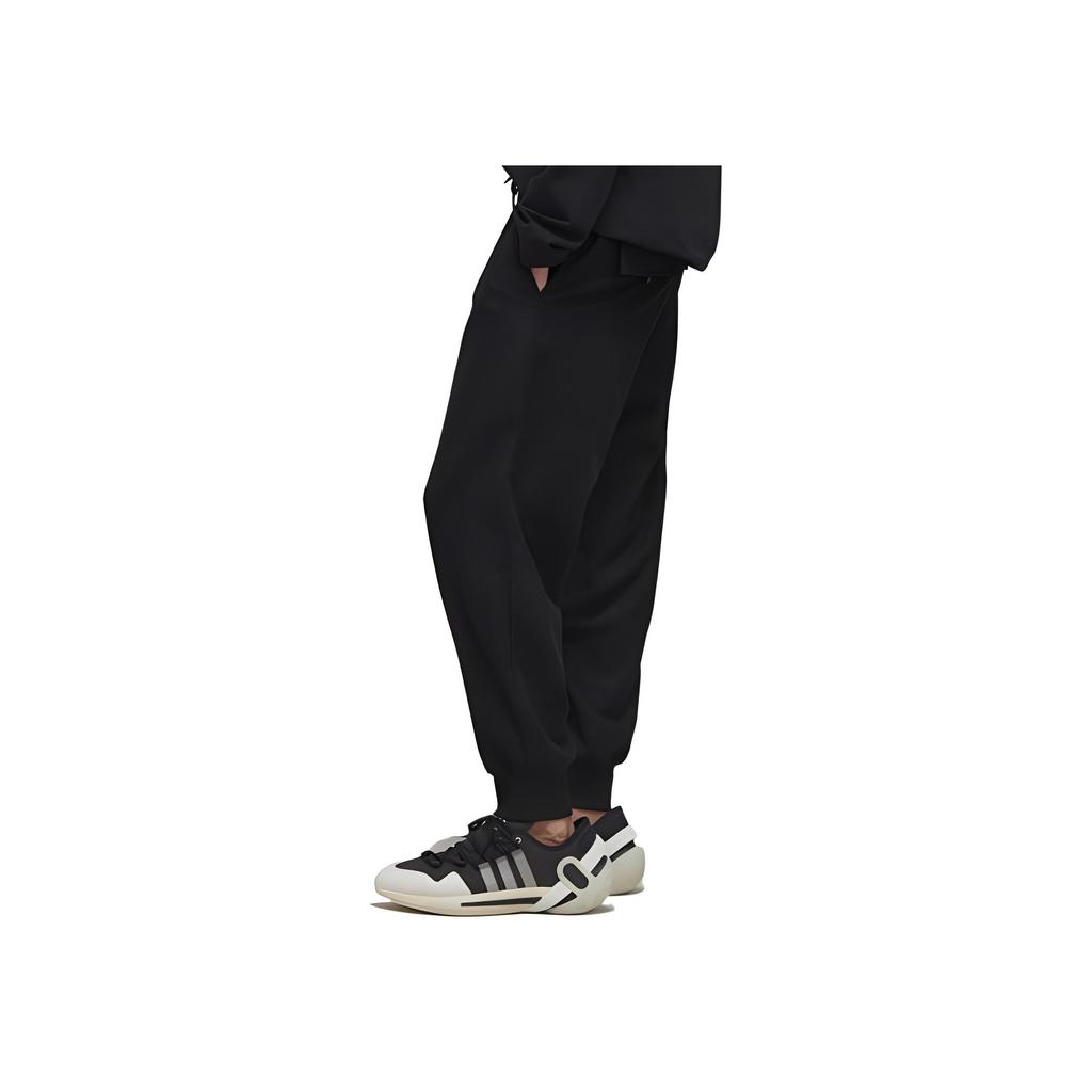 Y-3 FW22 Solid Color Drawstring Long Sports Pants Men pants Black HM9345