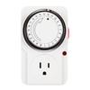 Universal Mechanical Timer Switch for UK, US, and German Standards - Smart Home Time-Controlled Socket