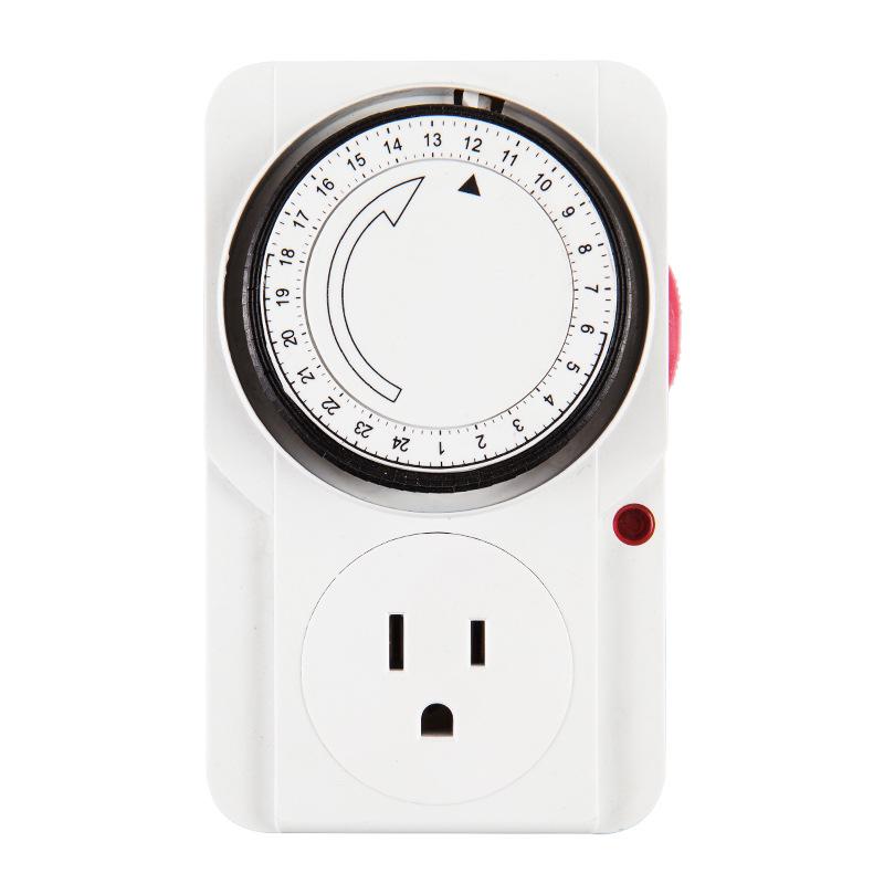 Universal Mechanical Timer Switch for UK, US, and German Standards - Smart Home Time-Controlled Socket