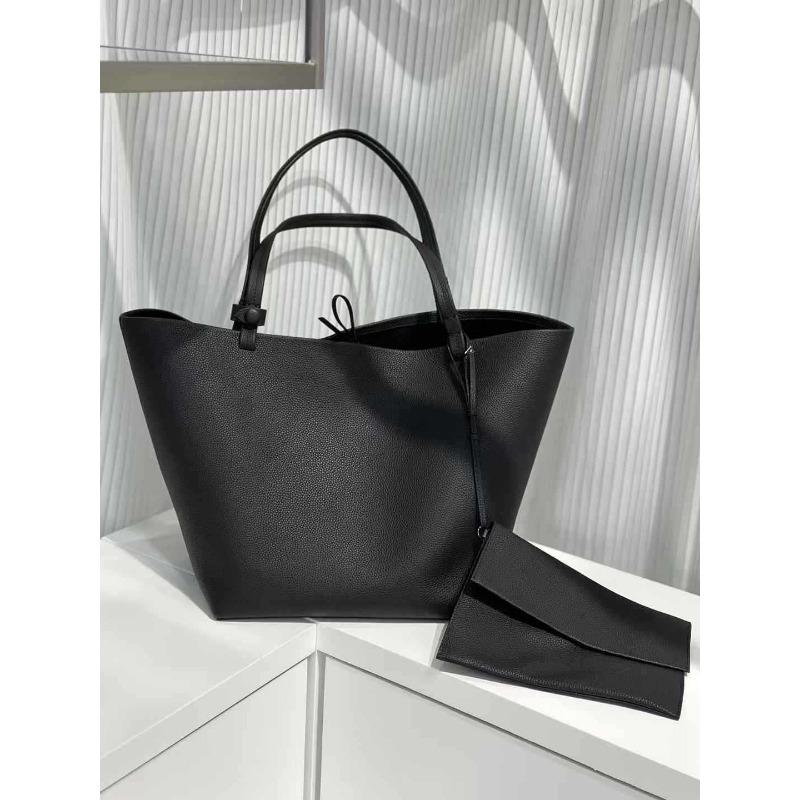 

Кожаная сумка для мамы женская новая большая вместительная сумка через плечо нишевая мода легкая роскошная сумочка мягкая кожаная сумка-тоут Mouth 50 * Bottom 25 * 29 * 25 (cm) чёрный