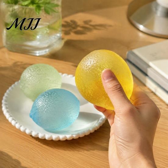 Fruit Stress Relievers Clear Lemon Relief Toy, Textured Ball Fidget Anxiety Gadget Fake Squeeze Sensory Toy for Hand Relaxation Decompression