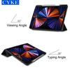 CYKE Trifold Minimalist Style Trifold Tablet Cover Business Tablet Case With Pencil Holder for Apple Ipad Pro 2021 12.9 Inch