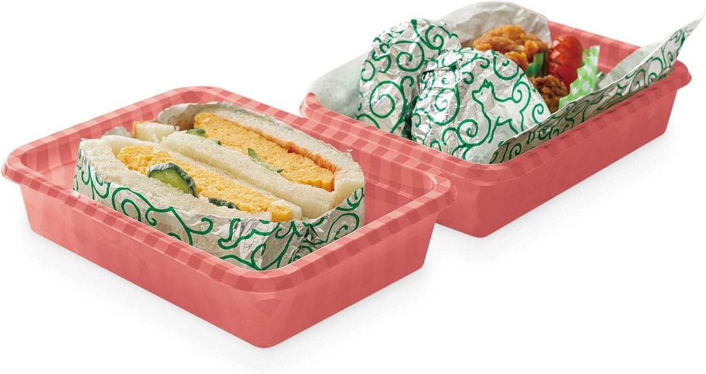 Artnap Aluminum Wrapping Paper for Rice Balls, Absorbs Moisture to Prevent Stickiness and Dryness, Arabesque & Shiba Inu Pattern, Set of 4, 20cm Wide