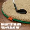 Portable Sand Pit Pad Simulator Feel Real Sand Fly Feedback Strengthened TPR Bottom Sand Trap Training Aid