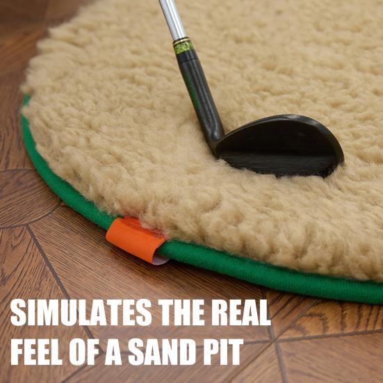 Portable Sand Pit Pad Simulator Feel Real Sand Fly Feedback Strengthened TPR Bottom Sand Trap Training Aid
