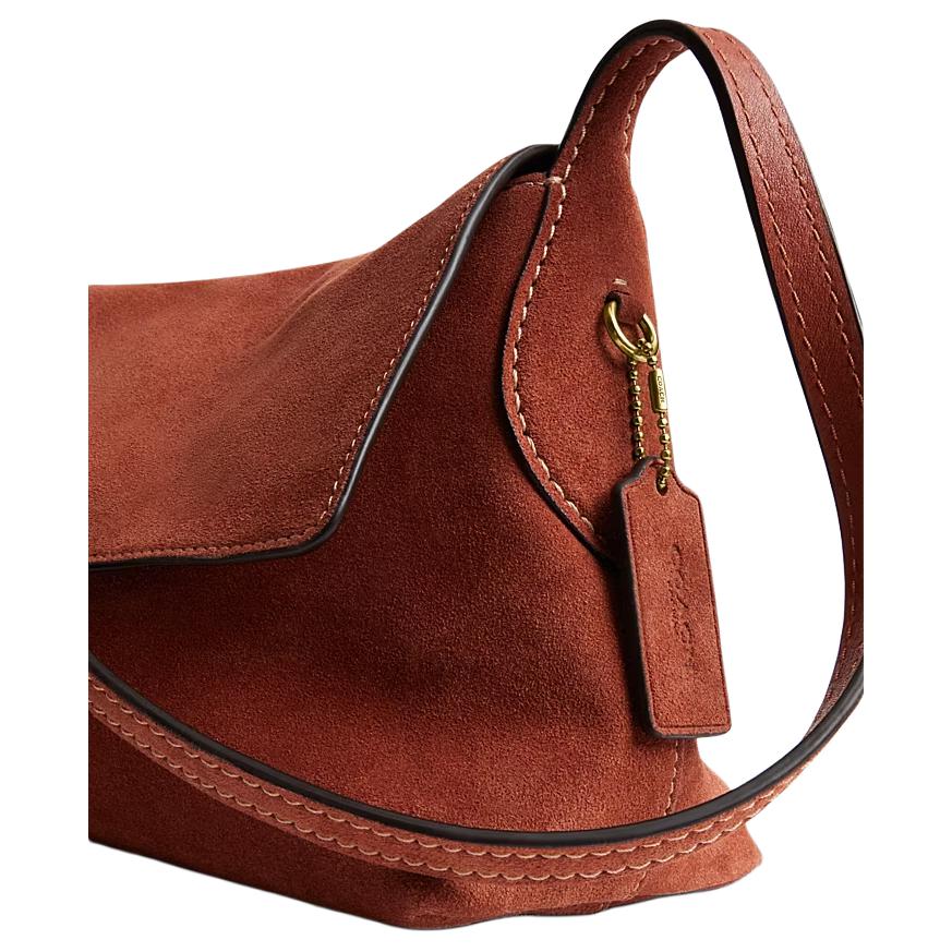 Coach Chelsea 30 Druckverschluss Schultertasche Groß Damen Handtaschen Messing Ton CEB52-B4AY