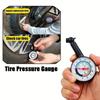 Manometru de Presiune pentru Anvelope Auto de Înaltă Precizie, Indicator Mecanic Portabil pentru Dezumflare Anvelope, Manometru, Tabel de Monitorizare Anvelope