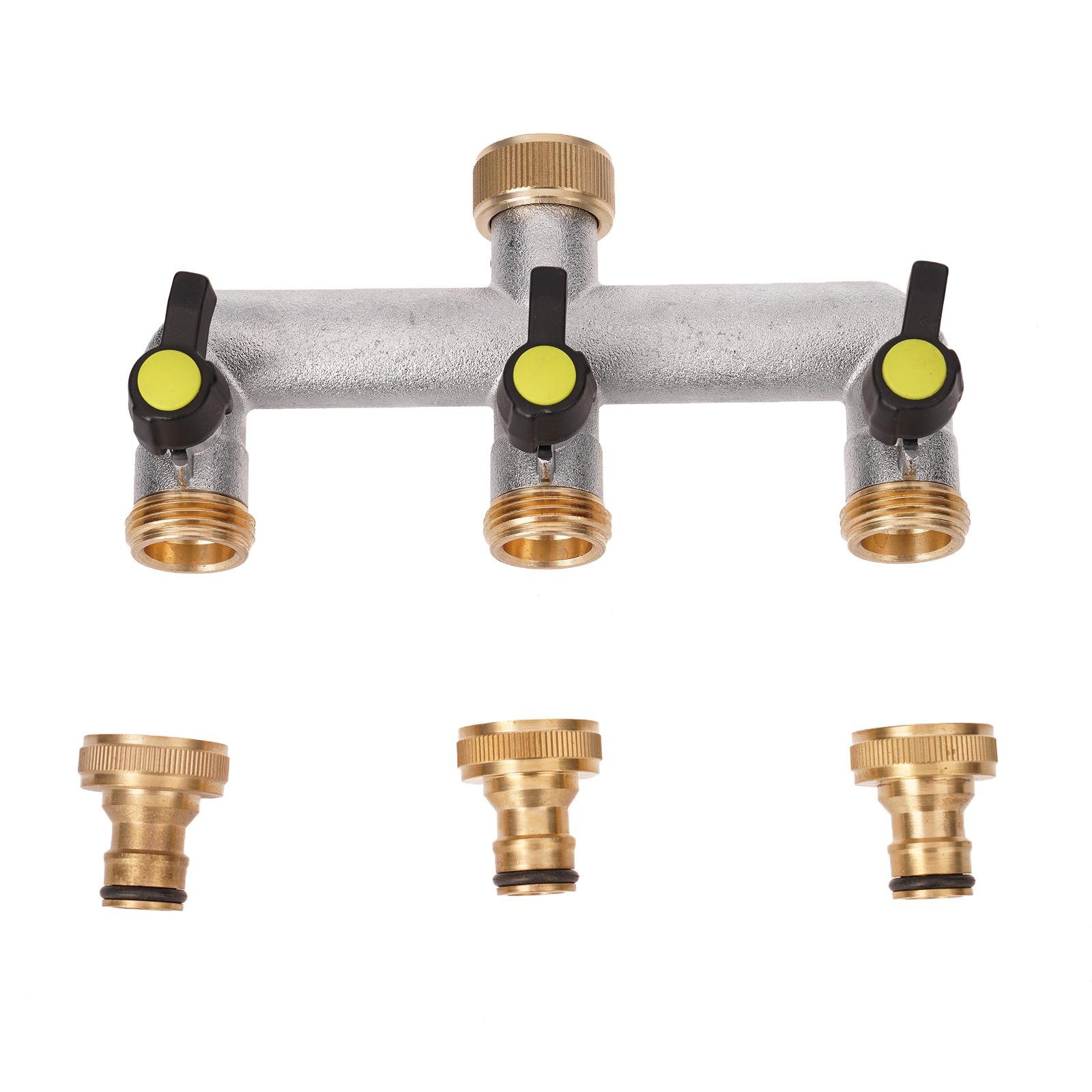 

Модернизации 3-ходовой адаптер для крана Удобное 3-ходовое распределение воды Простой в использовании 3-ходовой водяной адаптер Гибкий водяной адаптер