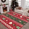 Christmas Themed Carpet Living Room Decoration Sofa Rug New Year Light Luxury Carpets for Bedroom Large Area Non-slip Floor Mats