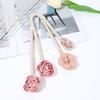 Artificial Flower Curtain Ties Tiebacks Clips 2 Pack Blossom Twist Window Drapery Holdbacks Buckles for Home Decoration