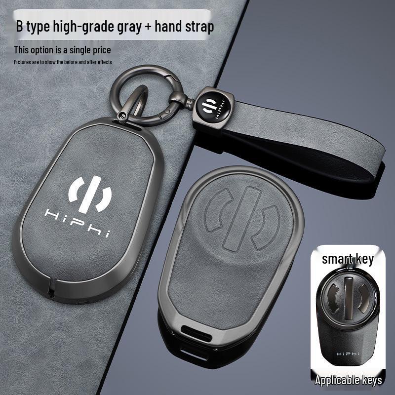 2023 HiPhi Z & Y Key Case: High-End Metal Key Holder with Creative Bag Clip for Men