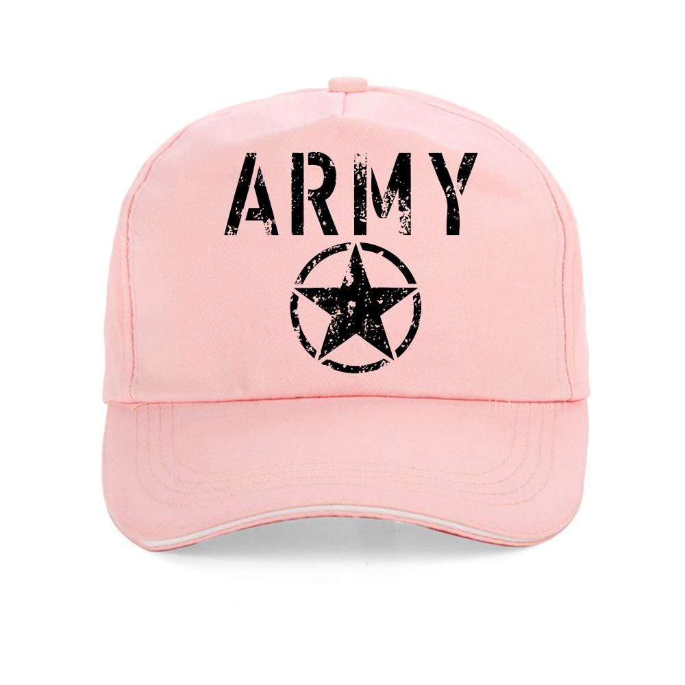 ARMY and five pointed star print baseball cap Unisexs fashionable casual sports caps unisex adjustable snapback hats gorras