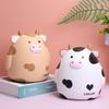 KX4B for Creative Cow Piggy Vinyl Coin Storage Jar Cartoon Animal Money Box for Home Bedroom Decoration Kids Birthday Gi