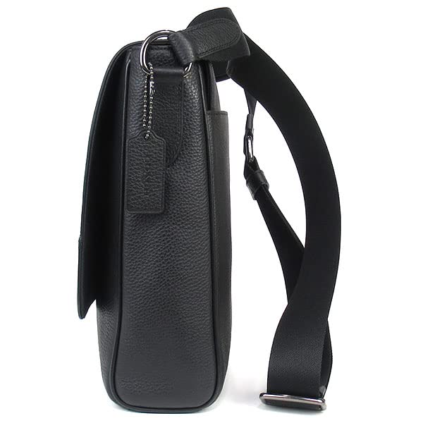 Coach Leather Shoulder Bag, Crossbody, for Men and Women, Black, 4007-qbbk [Used]