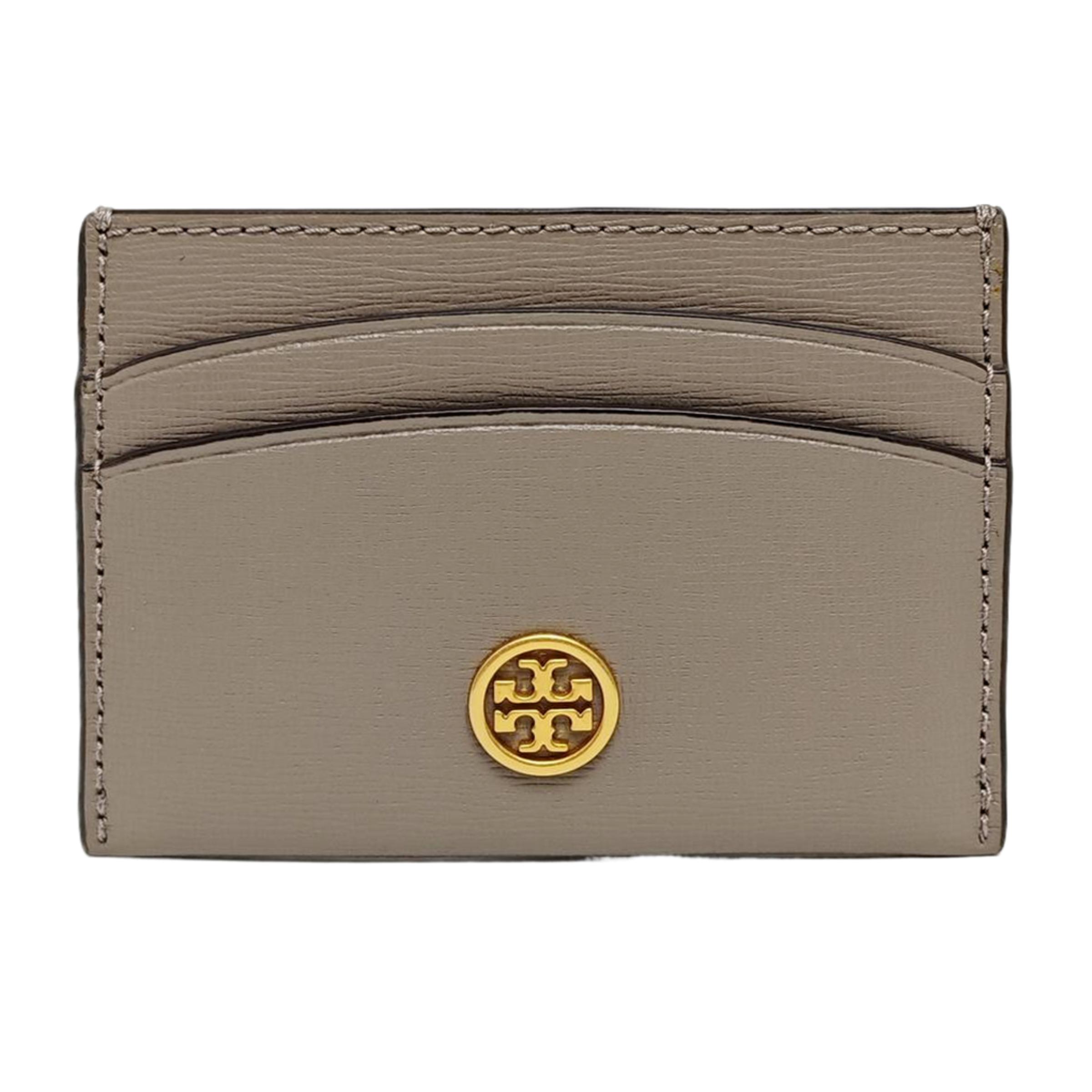 [Pre-Owned] Metal Logo Four Slot Leather Card Holder - Excellent #KS3Q17 ONE SIZE