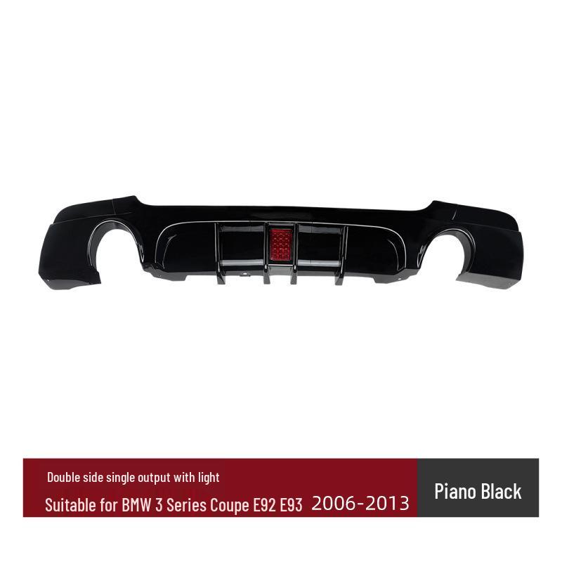 Compatible BMW 3 Series Coupe E92/E93 M Sport Rear Bumper Spoiler Lip for Tail Modification.