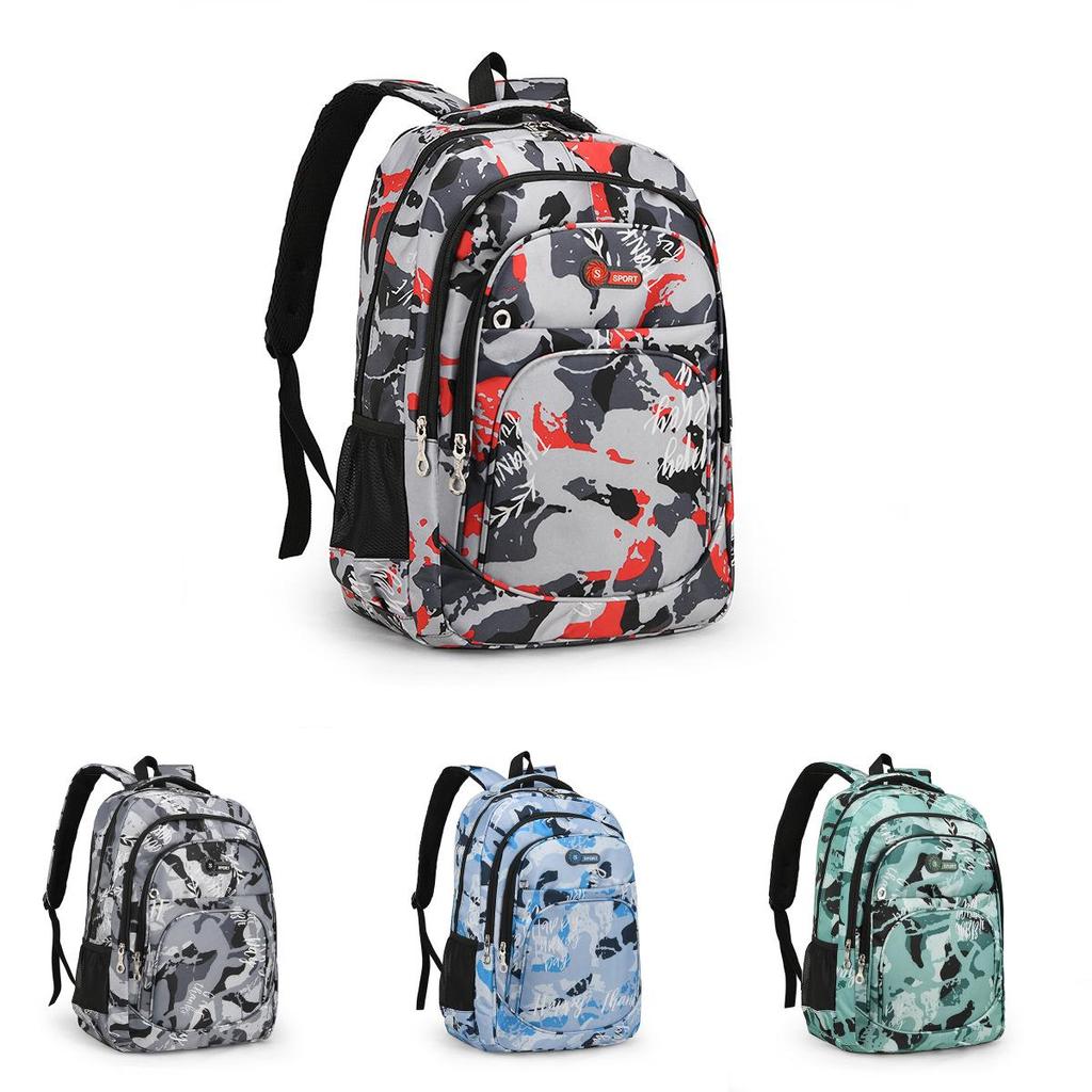 Unisex Polyester Lined Backpack With Breathable Arc Shoulder Straps For Daily Outfits