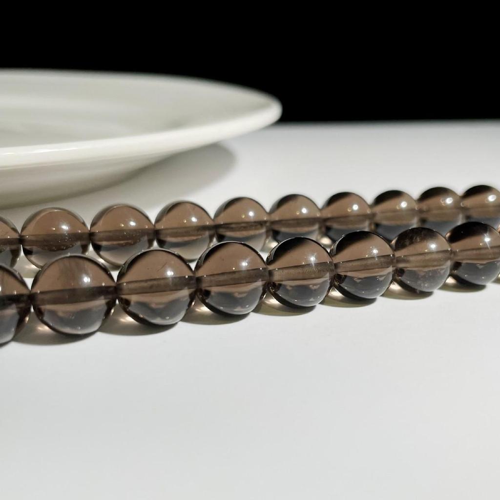 Jingxi Crystal Natural Icy Obsidian Round Beads for DIY Jewelry Accessories, Bracelet Semi-finished Product