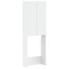DELFT White Toilet Cabinet 66 X 25.5 X 190 Cm Engineered Wood