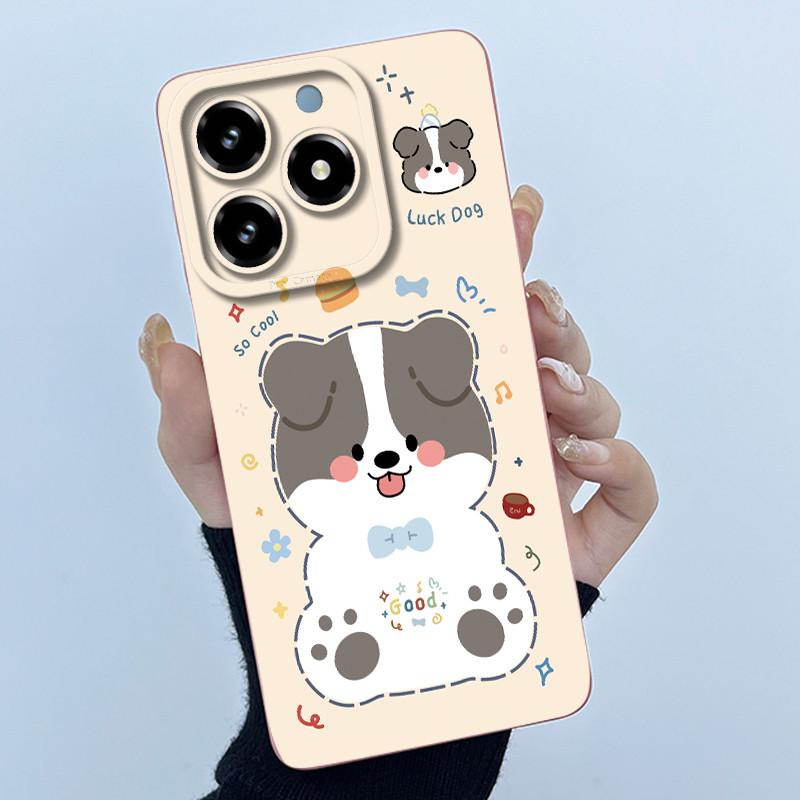 Case For Realme C61 C63 Cute Panda Sweet Girls Cats Silicone Soft Back Cover For Realme Narzo N63 2024 Bumper Protective Casing